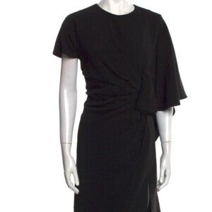 Closet Cleanout - Prabal Gurung Black Dress w/ Side Drape